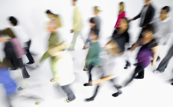 People in motion. Photographe : momentimages