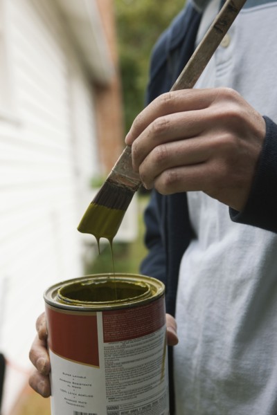 Repainting the house. Photographe : Stewart Cohen