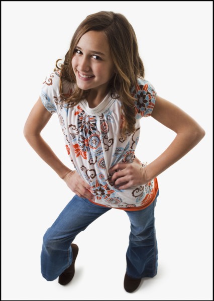 Happy young girl. Photographe : Mike Kemp