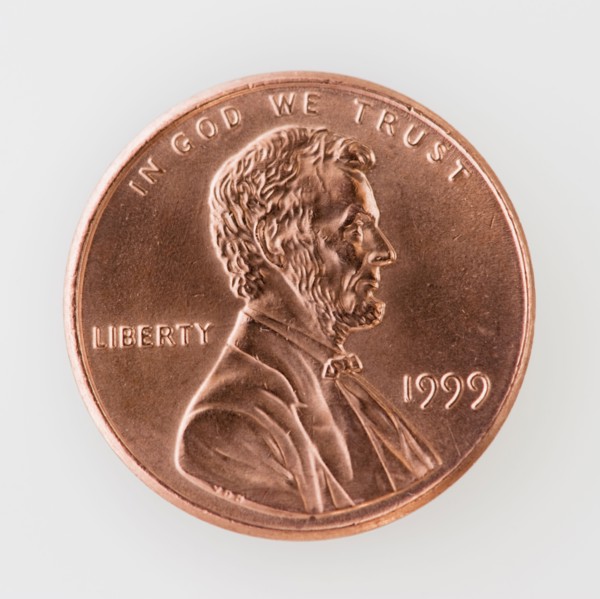 One penny.