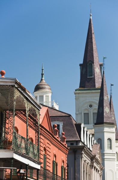 Buildings in New Orleans.