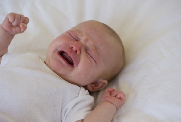 Crying infant. Photo : Chris Grill