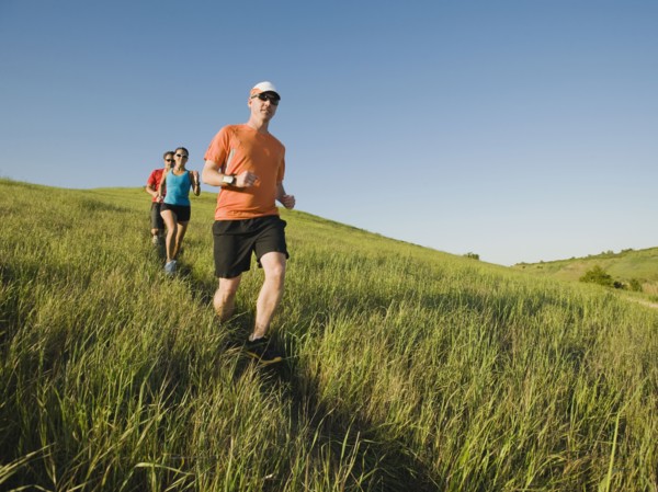 Trail running.