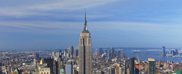 New York City skyline.