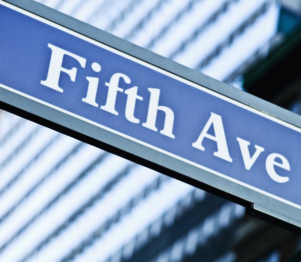Fifth Avenue road sign.