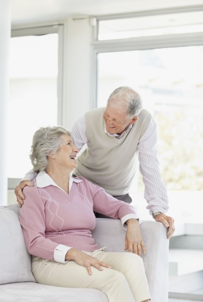 Affectionate senior couple. Photo. momentimages