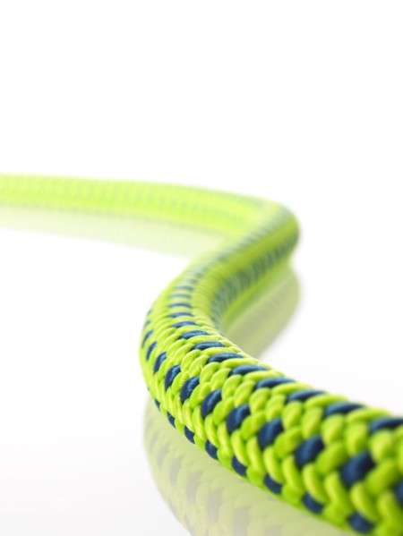 Green and blue rope. Photo : David Arky