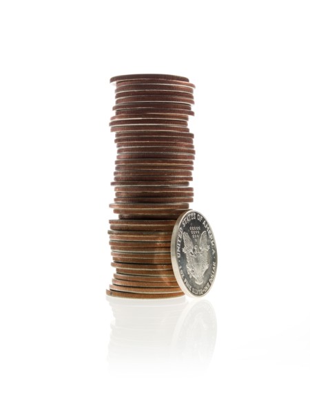 Stack of coins. Photo : David Arky