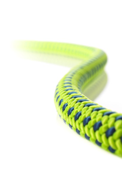 Green and blue rope. Photo : David Arky