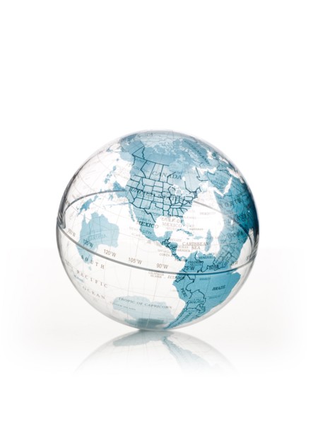 Clear globe. Photo. David Arky