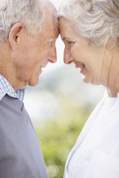 Affectionate senior couple. Photo. momentimages