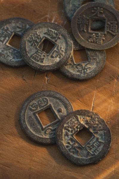 Chinese coins.