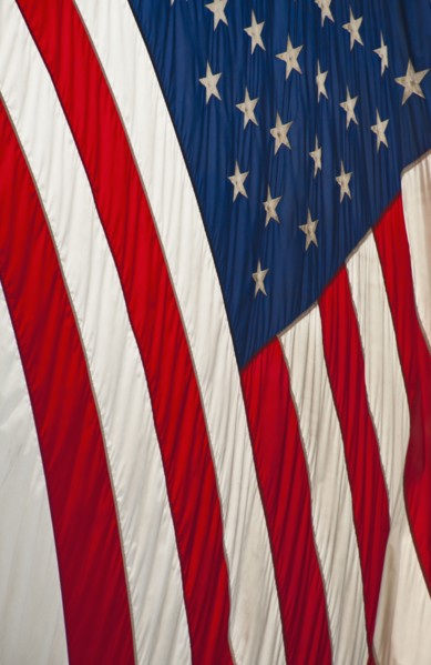 American flag.