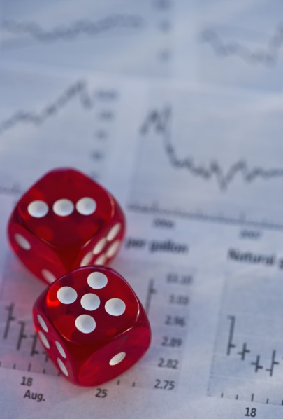 Dice on graph. Photo : Daniel Grill