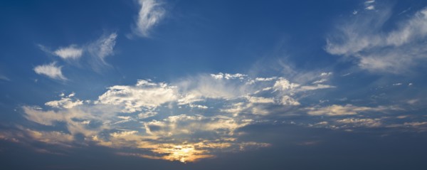 Sunset.