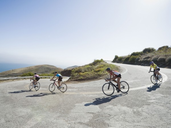 Cyclists road riding in Malibu. Photo. Erik Isakson