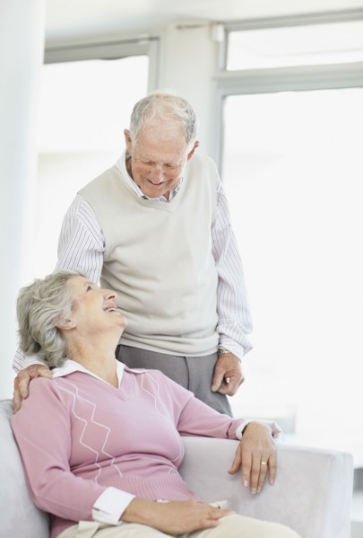 Affectionate senior couple. Photo. momentimages