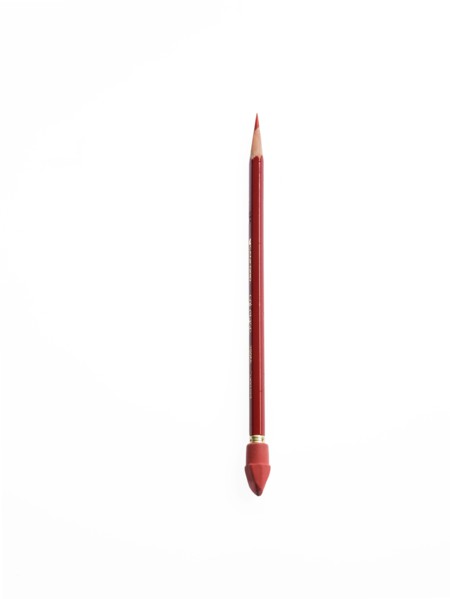 Red colored pencil. Photo : David Arky
