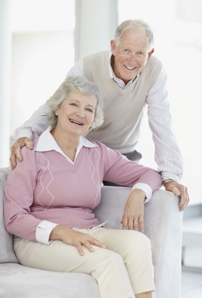 Affectionate senior couple. Photo. momentimages