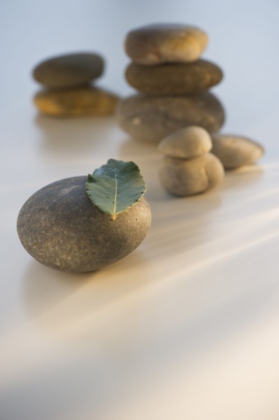 Spa stones. Photo : Daniel Grill