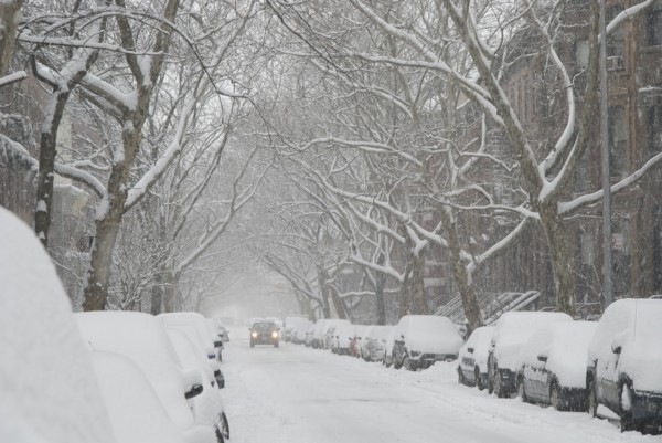 Street in snow. Photo : Antonio M. Rosario