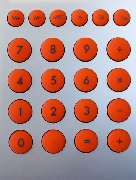 Calculator keypad.