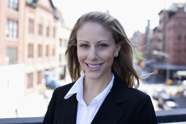 Portrait of businesswoman outdoors. Photo : Johannes Kroemer