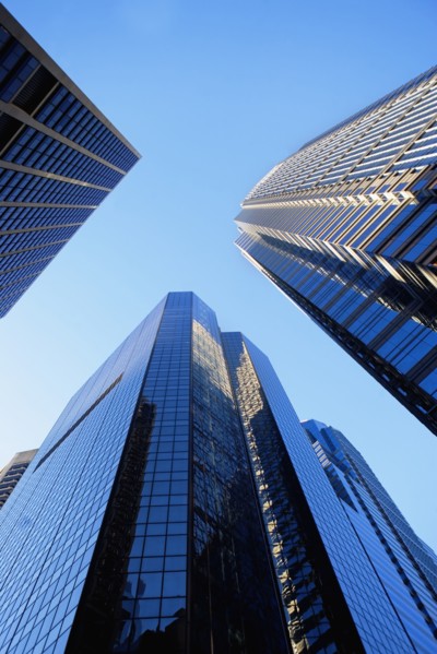 USA, Pennsylvania, Philadelphia, Skyscrapers against blue sky. Photo : fotog