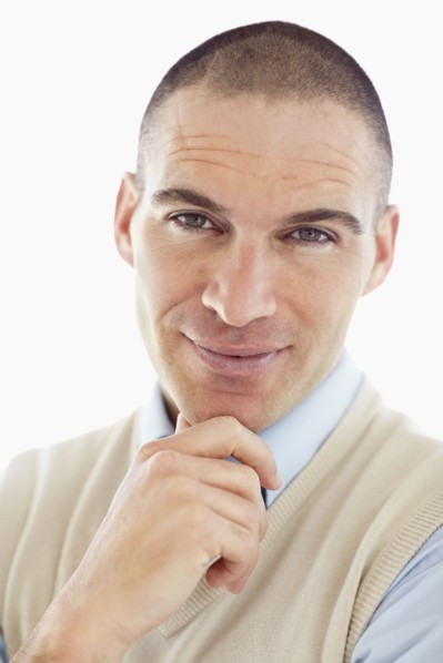 Portrait of attractive mod adult man . Photo : Momentimages