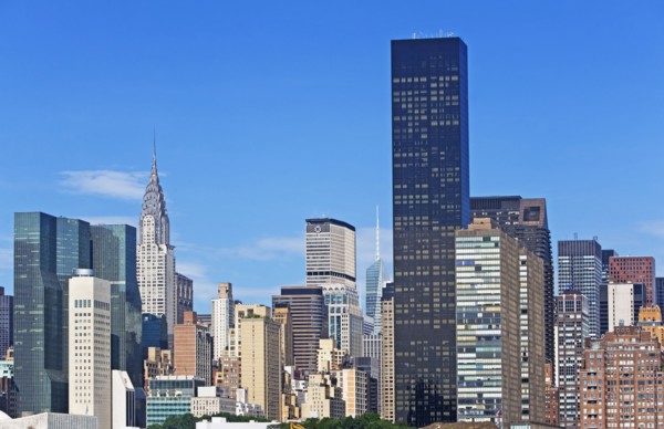 USA, New York City, Downtown skyline. Photo : fotog