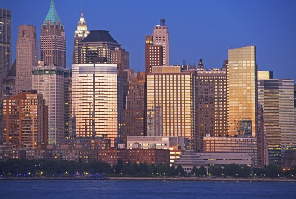 USA, New York State, New York City, View of Battery Park. Photo : fotog
