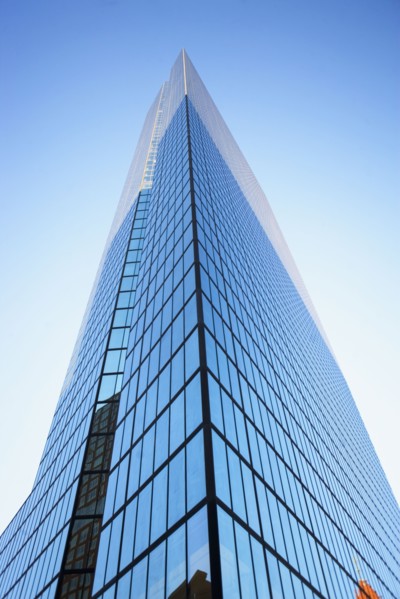 USA, Massachusetts, Boston, low angle view of skyscraper. Photo : fotog