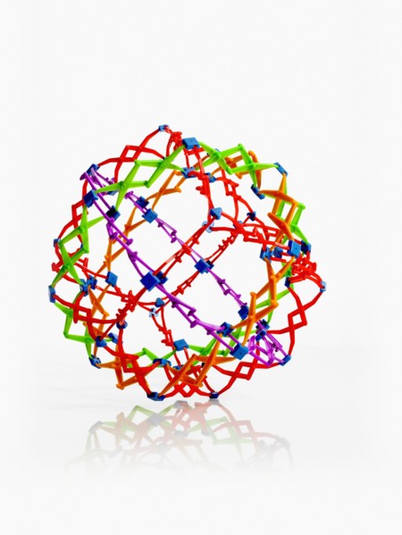 Studio shot of molecular model. Photo : David Arky