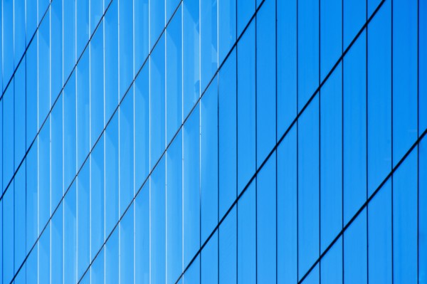 USA, New York, New York City, Windows of office block.