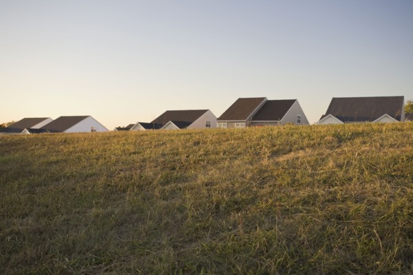 USA, Pennsylvania, House's rooftops. Photo : Chris Hackett