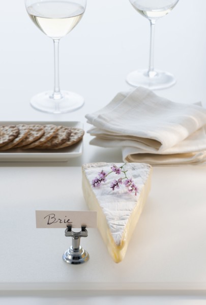 Brie and white wine.