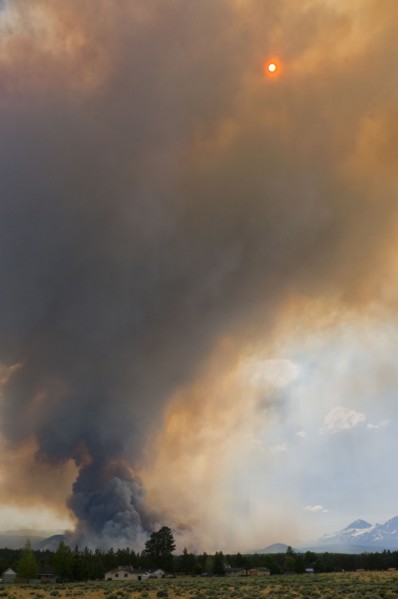 USA, Oregon, forest fire. Photo : Gary J Weathers