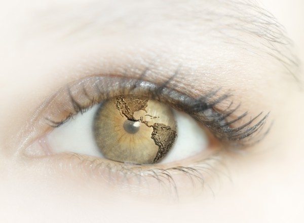Close-up of female eye.