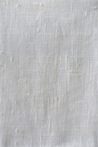 Linen tablecloth.