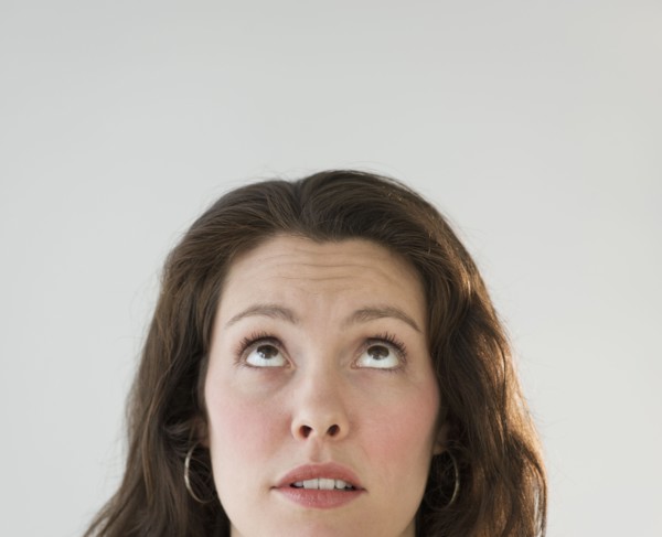 Studio shot of young woman.