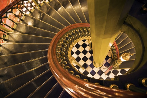 USA, Louisiana, Baton Rouge, State Capitol interior staircase. Photo : Henryk Sadura