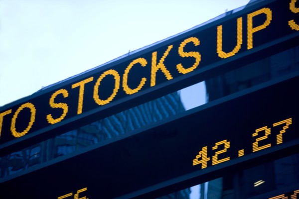 USA, New York State, New York City, Times Square, Stock Quotron, close-up. Photo : fotog
