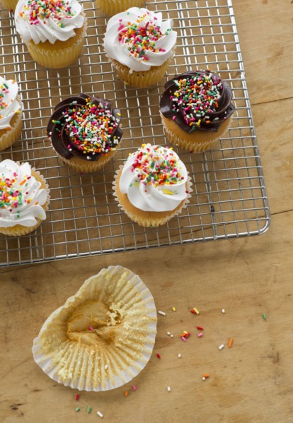 Homemade cupcakes.