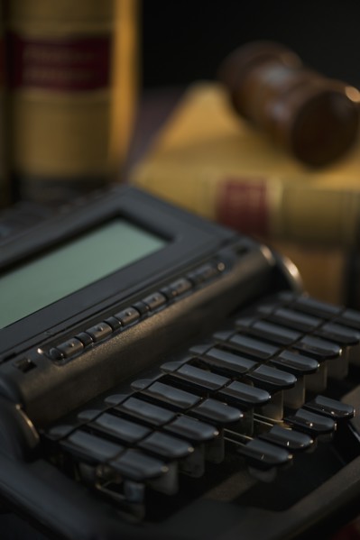 Stenograph machine. Photo: Daniel Grill