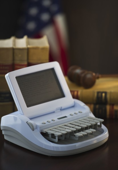 Stenograph machine. Photo: Daniel Grill