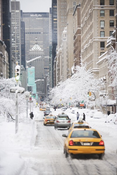 USA, New York City, Park Avenue in winter. Photo : fotog