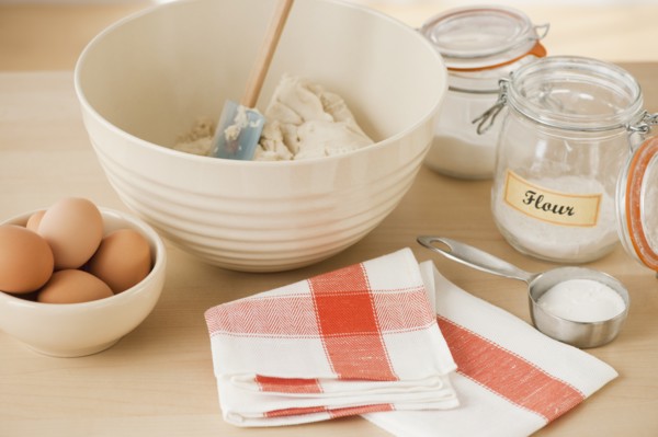 Dough in bowl.