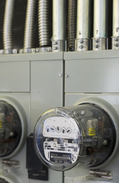 Electric Meter, close-up.