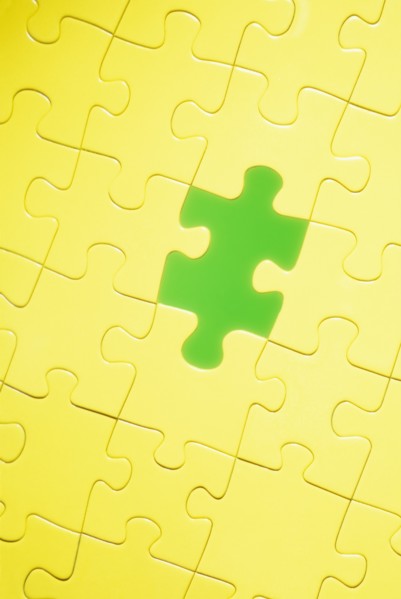 Yellow and green puzzle. Photo: Antonio M. Rosario
