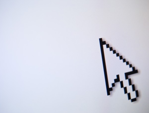 Studio shot of arrow cursor. Photo: Jamie Grill Photography